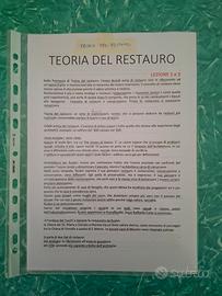 Appunti di Teoria del Restauro