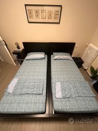 Set lenzuola per due letti singoli