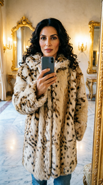 Pelliccia Ecologica Leopardata Emporio Armani con