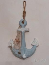 Ancora decorativa in legno 