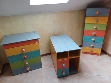 SET DI CASSETTIERE FOPPAPEDRETTI PRIMA INFANZIA