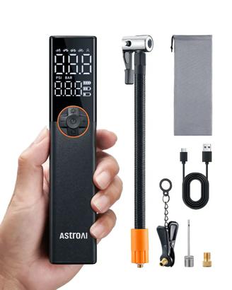 Pompa per bici portatile AstroAI L8, gonfiatore