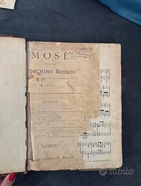 Partitura operistica, edizione Ricordi. Fine ‘800.