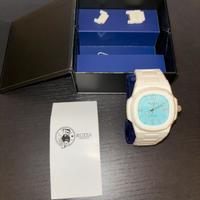 Orologio Ruzza watch bianco Tiffany