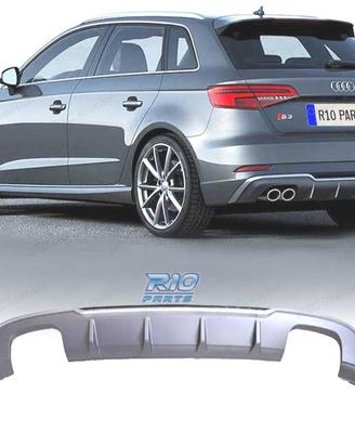 DIFFUSORE AUDI A3 HATCHBACK 17-20 LOOK S3 OO---OO