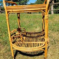 Prezioso carrello '60 bambù da bar vintage