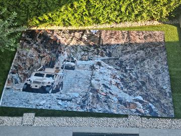 Striscione PVC fieristico militare – tema Humvee /