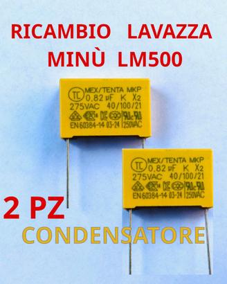 2 CONDENSATORI RICAMBIO 0.82uf LAVAZZA MINU LM500