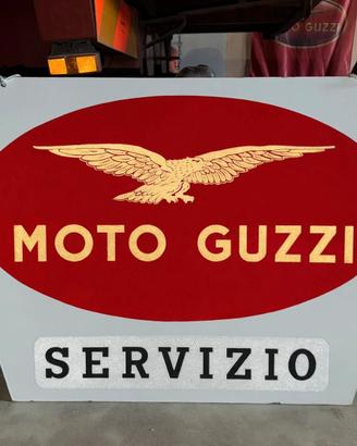 Insegna smaltata MOTO GUZZI SERVIZIO