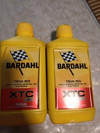 Due flaconi sigillati Olio Bardhal XTC c60 15w-50 