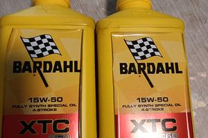 Due flaconi sigillati Olio Bardhal XTC c60 15w-50 