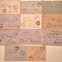 storia postale buste tassate