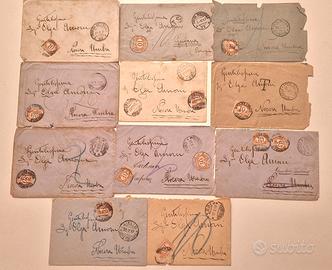 storia postale buste tassate