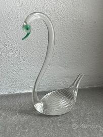 Cigno in vetro di Murano 13 cm