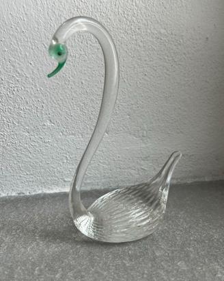 Cigno in vetro di Murano 13 cm