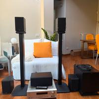 Home Theatre 5.1 Onkyo con casse Chario