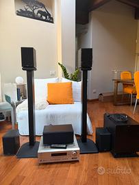 Home Theatre 5.1 Onkyo con casse Chario