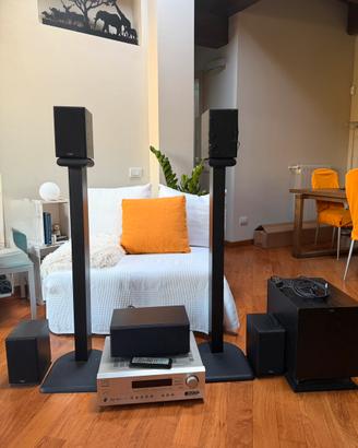 Home Theatre 5.1 Onkyo con casse Chario