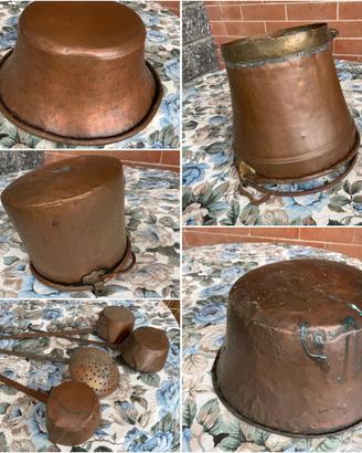 Stoviglie Rame inizio 1900