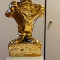 Statua Picchio Rosso d'oro da collezione 