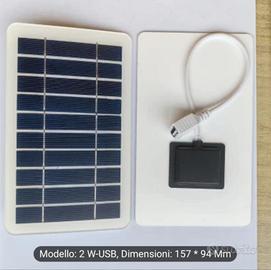 1 Pannello Solare Portatile 2W | Caricatore Solare