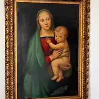QUADRO DI FINE 800 RITRATTO MADONNA CON BAMBINO