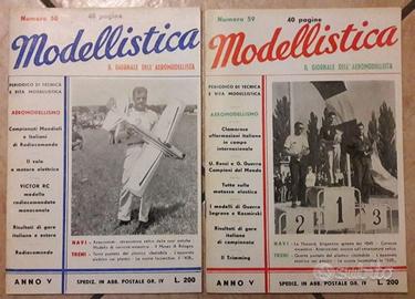 10 VECCHIE RIVISTE DI MODELLISMO  ANNI 50 VINTAGE