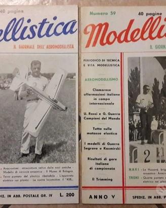 10 VECCHIE RIVISTE DI MODELLISMO  ANNI 50 VINTAGE