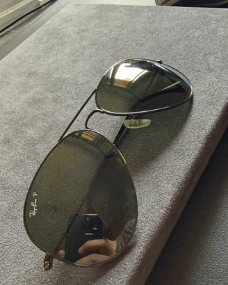 Rayban Aviator Black Polarizzati