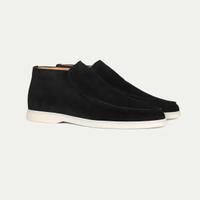 Mocassino uomo alto scamosciato n. 42 nero - NUOVI