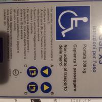 Montascale x disabili nuovo!