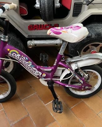 Biciletta per bambina con rotelle