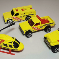 Set Hot Wheels Rescue Squad Vintage, 1:64, '70-'90