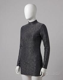 Vestito donna nero glitter lurex - Taglia M