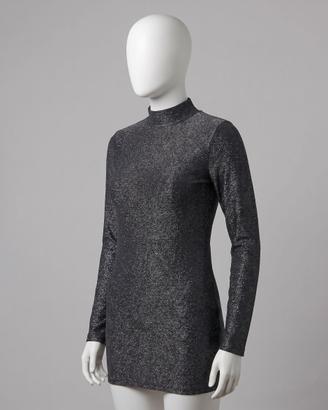 Vestito donna nero glitter lurex - Taglia M