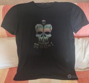 Piazza Italia T-shirt Maglietta Uomo Nero Multi