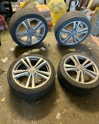 cerchi audi 18" originali + gomme estive 