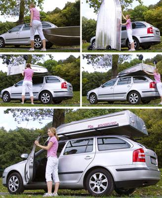 Porta barca tetto auto