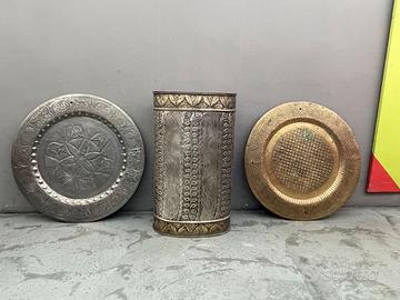 Set 2 piatti Marocchini da tavolo + Cesta