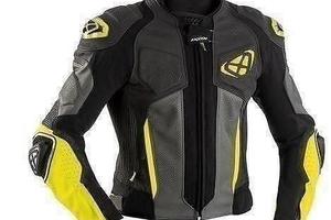 IXON Giacca Moto Pelle Vendetta JK Evo Uomo Giallo