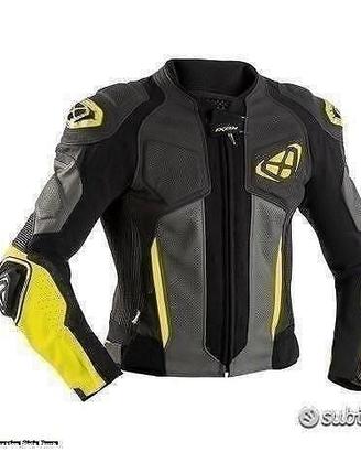 IXON Giacca Moto Pelle Vendetta JK Evo Uomo Giallo