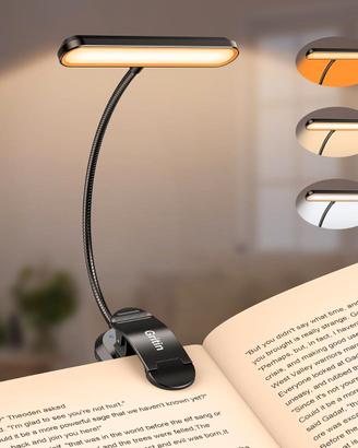 Gritin Luce per Lettura Libri a Letto Ricaricabile