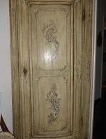 elegante angoliera mobile bar bianco antico del700