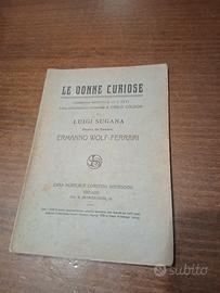 Libretto d'opera raro "Le Donne Curiose" - Wolf-Fe