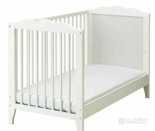 Lettino Culla Ikea HENSVIK + materasso 60 x 120
