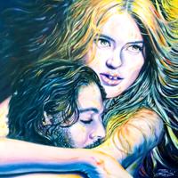 dipinto olio su tela,cm 60 x 40