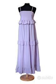 Abito estivo in cotone tg. unica con balze