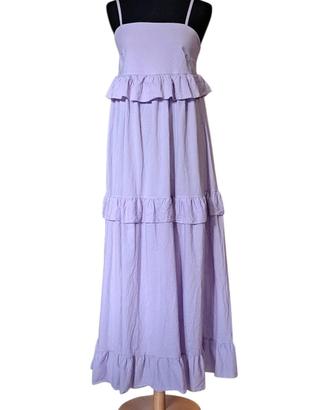Abito estivo in cotone tg. unica con balze
