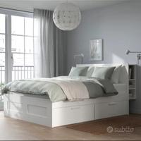 Letto ikea contenitore con cassetti e libreria