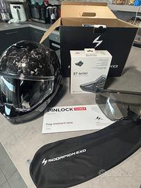 Casco Modulare Scorpion EXO-Tech Evo Carbon Onyx